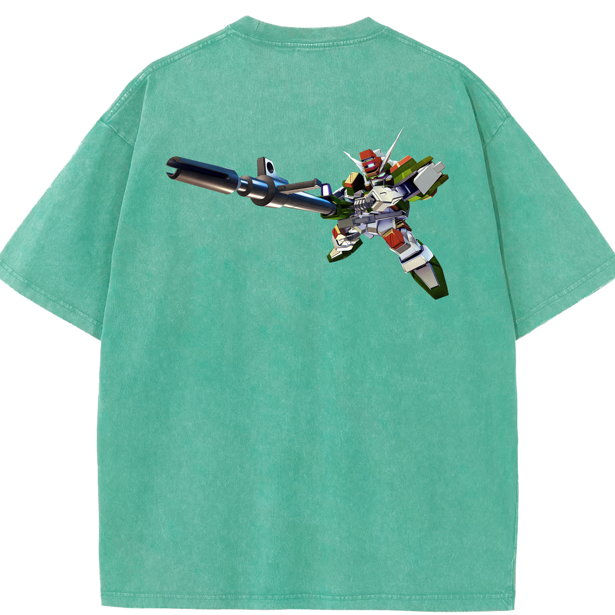 （画像用） 機動戦士ガンダム Mobile Suit Gundam 綿100% ヴィンテージ風 半袖Tシャツ（背面プリント）